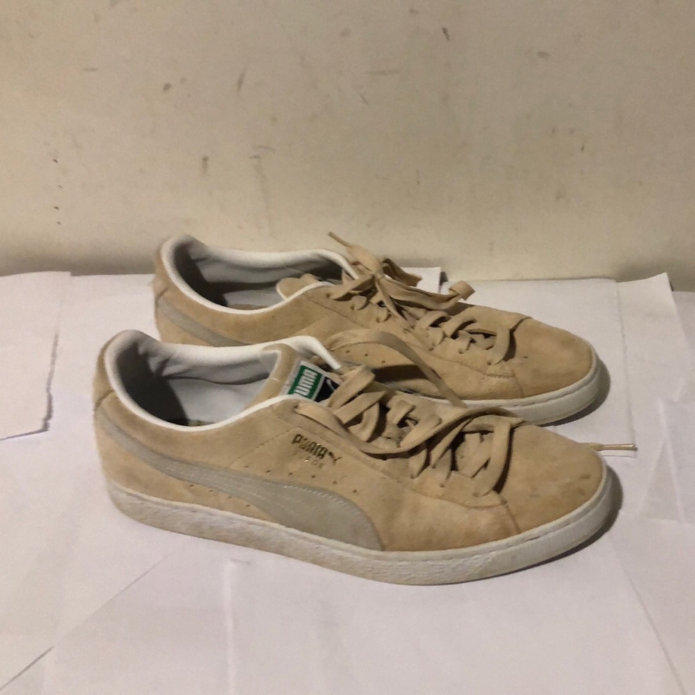Puma Tan Sneakers Low-Top Casual - Picture 1 of 11